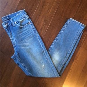 Lucky Brand Bridgette Skinny Distressed High Rise